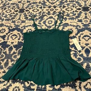 Dark teal babydoll tank top!